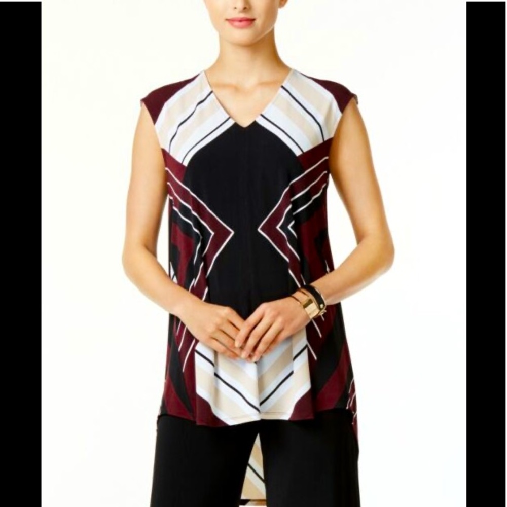 Women’s Alfani Gallery Mood Graphic Print Blouse